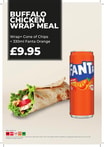 Buffalo Chicken Wrap Meal